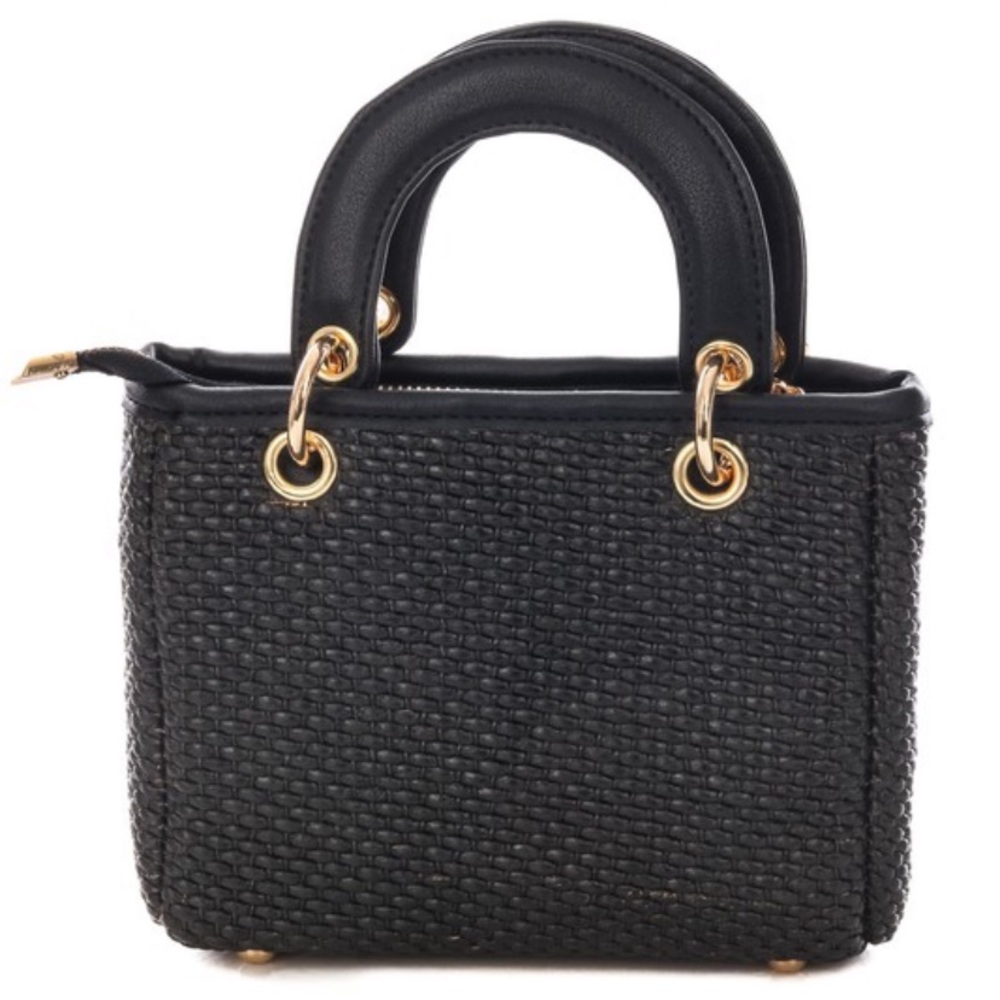 Mini leather satchel bag